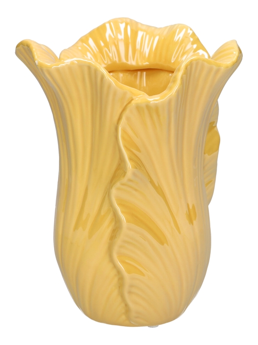 <h4>DF03-740101600 - Vase Blush d14.5xh19.3 yellow</h4>