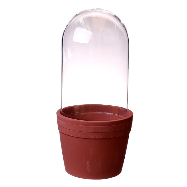 <h4>Terrarium pot + cover d16.5xh37 terra</h4>