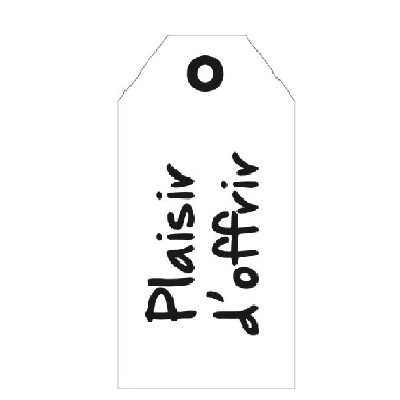 <h4>Labels Kaart 5*10cm x20 Plaisir offrir</h4>