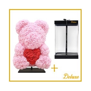 Arr6 Deco Beer 40cm - Licht Roze Rood Hart