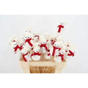 Stick Snowman Xmas White 26384