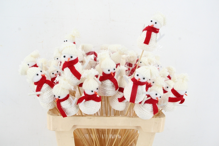 <h4>Stick Snowman Xmas White 26384</h4>