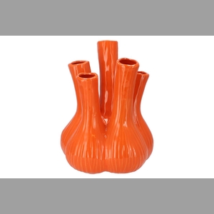 Aglio Shiny Orange Vase 26x35cm Nm