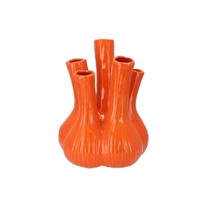 Aglio Shiny Orange Vase 26x35cm Nm