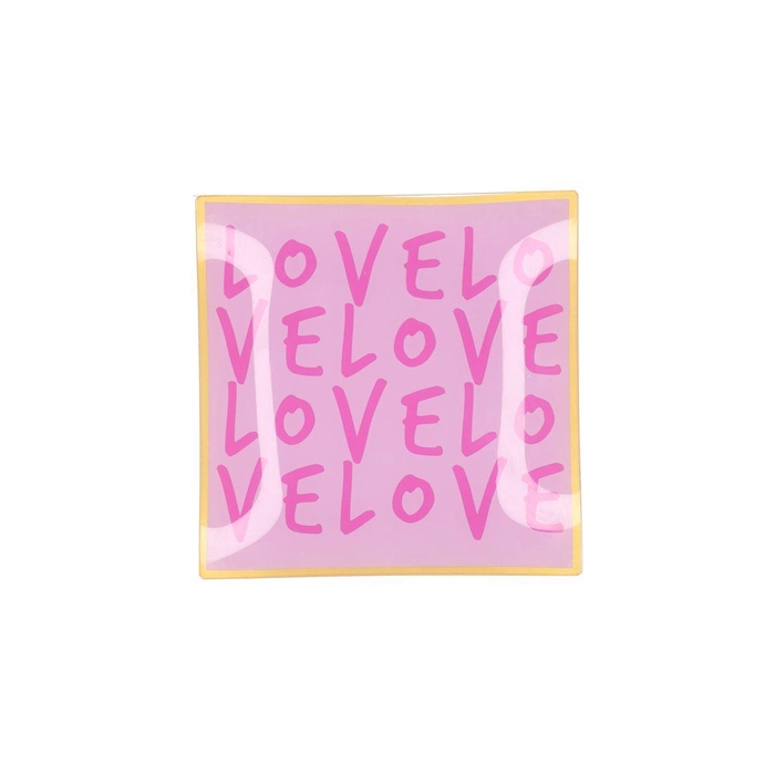 <h4>Plate Square Love Love 18x18x2cm Nm</h4>