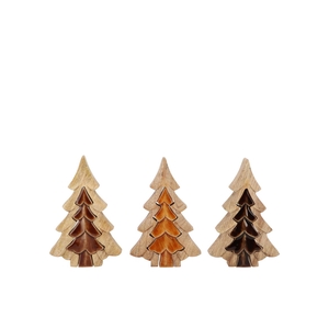 Pine Tree 3d Woods Brown 15x10x3cm