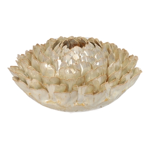DF03-731111300 - Vase Lotus d28.5xh13 beige