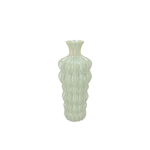 Dunja Pistache Vase 12x12x25cm Nm