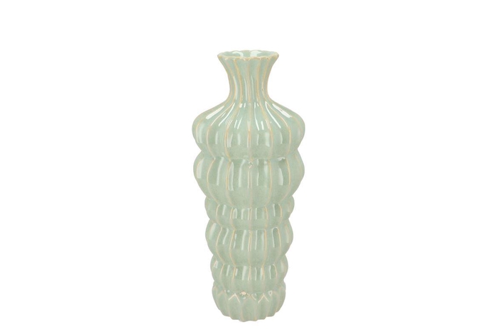 Dunja Pistache Vase 12x12x25cm Nm