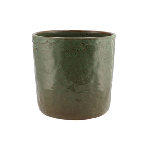 Iron Stone Green Glazed Pot 24x23cm Nm