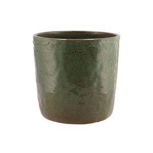 Iron Stone Green Glazed Pot 24x23cm