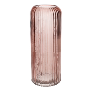 DF02-664553300 - Vase Nora d7.2/10xh25 old pink transparent