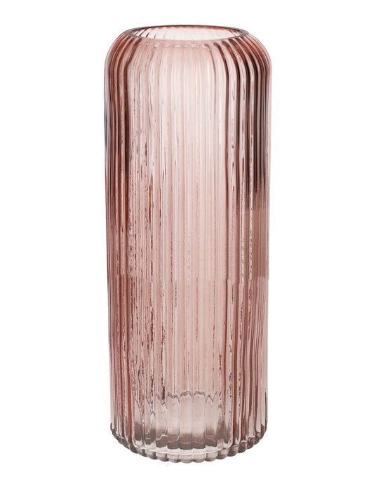 DF02-664553300 - Vase Nora d7.2/10xh25 old pink transparent