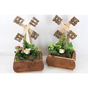 arr2 TD - Hout windmolen - roze/wit