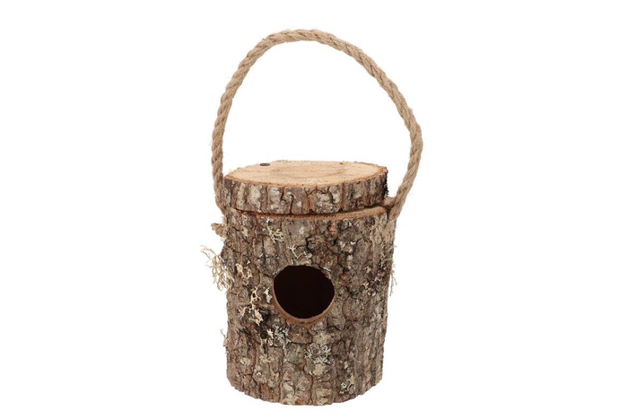 Nature Oak Bird House 14x16cm Nm