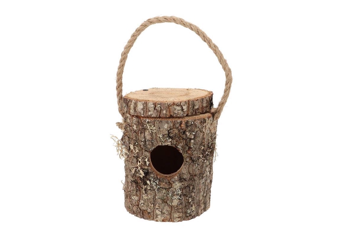 <h4>Nature Oak Bird House 14x16cm</h4>