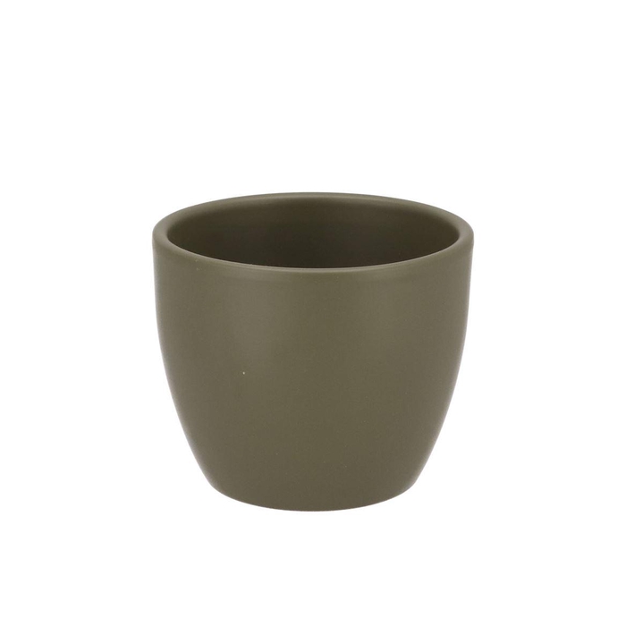 <h4>Ceramic Capers Green Matt Pot 10x8,5cm</h4>