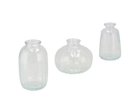 <h4>Dayah Transparent Glass Bottle S/3 7x11cm Nm</h4>