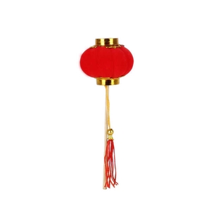 Bijsteker Chinese lampion 5cm+12cm stok rood