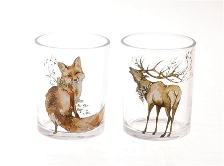 Tealight  Deer Fox 2 Ass H13D10