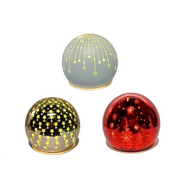 <h4>Christmas LED deco Dome d10*8.5cm</h4>