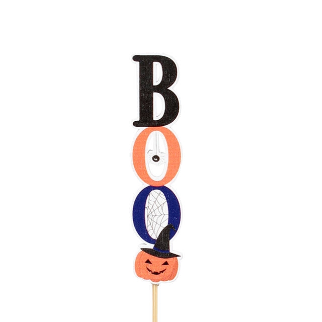 <h4>BOO wood 2,5x9cm + 50cm stick 25pce/bag</h4>