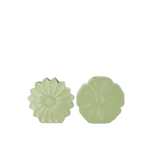 Bloom Green Vase Daisy Ass 18x6x18cm