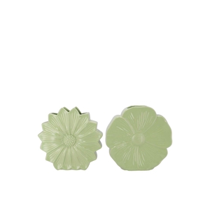 Bloom Green Vase Daisy Ass 18x6x18cm