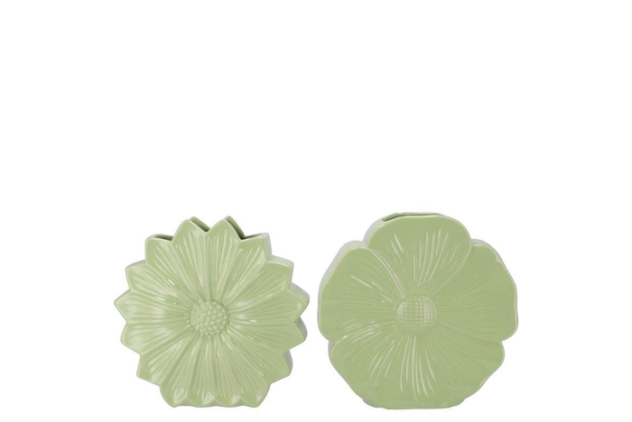 <h4>Bloom Green Vase Daisy Ass 18x6x18cm</h4>