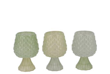<h4>Jazz Nordic Green T-light Pinecone Ass 9x13cm</h4>