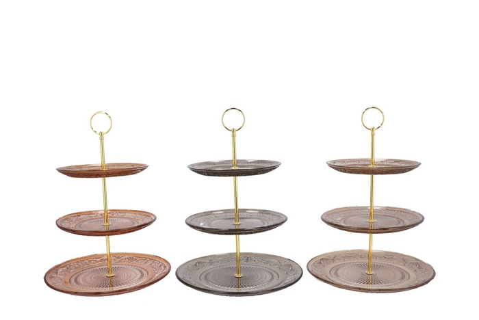 <h4>Dayah Woods Brown Mix Cake Shelf Ass 18/20/25x33cm</h4>