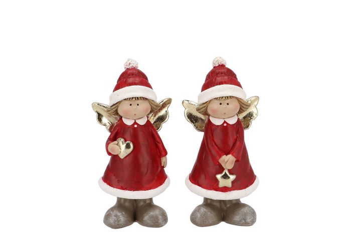 Belly Jolly Red Angel Hat 7x5x14cm