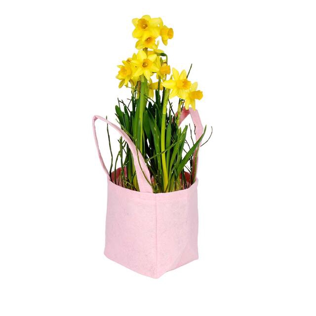 <h4>Bag Pastel felt 12.5x11.5xH14.5cm pink 20/bag</h4>