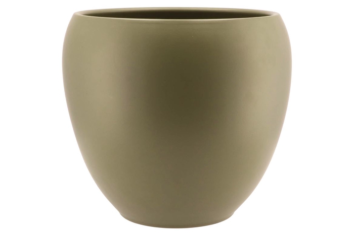 <h4>Vinci Army Green Flower Pot 31x28cm</h4>