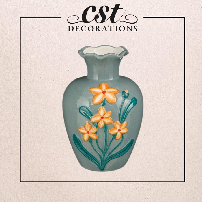 Keramiek Exclusief Fleurs vaas d16.5*23.5cm