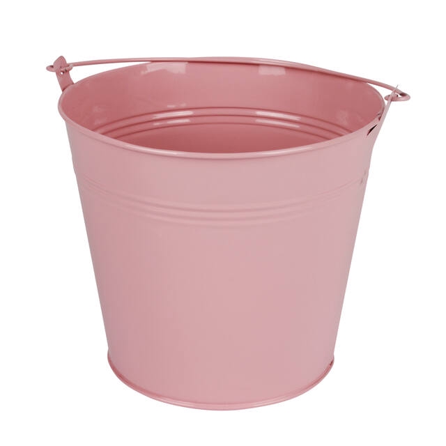 <h4>Bucket Sevilla zinc 17.8xH15.8cm -ES17 pink gloss</h4>