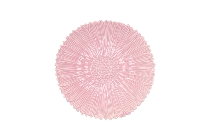 <h4>Bloom Daisy Plate Light Pink 17x17x4cm</h4>