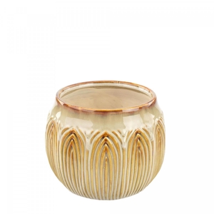 Ceramics Lotus pot d16.5*12.5cm