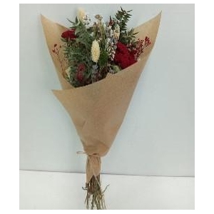 Dried bouquet 'Medium red'