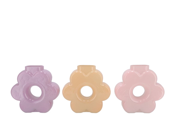 <h4>Livia Dreamy Pastel Mix Vase Ass 20x7x19cm</h4>