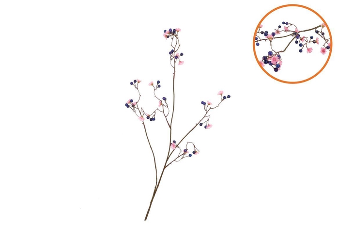 Silk Berry Blossom Blue 95cm