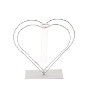 Valentine Glass Heart 1tube 15*8*23cm