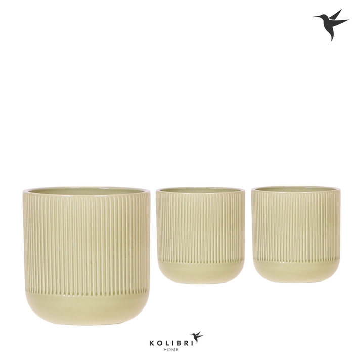 <h4>Kolibri Home Flare pot green</h4>