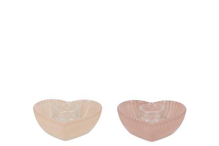 <h4>Amour Natural Mix Candle H Heart Ass 9x8x4cm</h4>