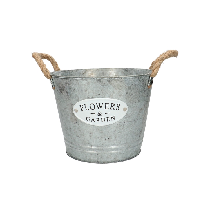 <h4>Zink Garden pot d21*16cm</h4>