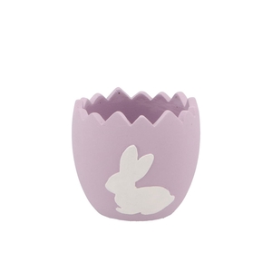 Easter Rabbit Pot Lila 11x11x10,5cm Nm