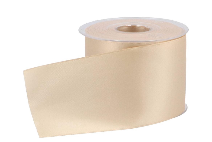 <h4>Ribbon Grave Double Satin 63 Beige 70mmx25m P/1</h4>