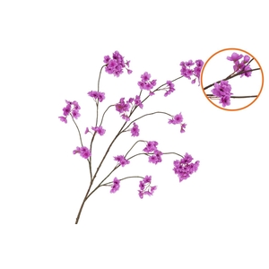 Silk Cherry Blossom Dark Purple 126cm Nm
