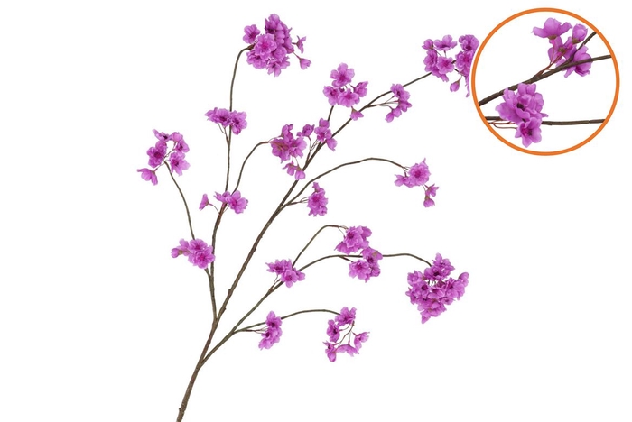 <h4>Silk Cherry Blossom Dark Purple 126cm Nm</h4>
