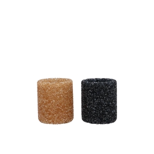 Lexie Wild Black Candle Holder Straight 7x7x7cm